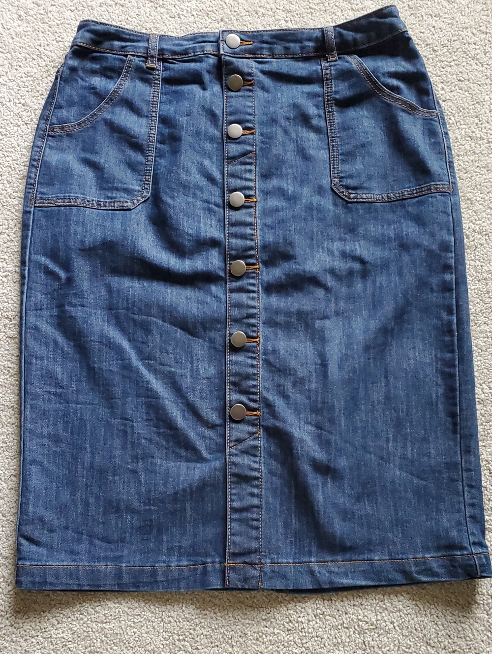 Christopher & Banks Dk.Blue Denim Skirt